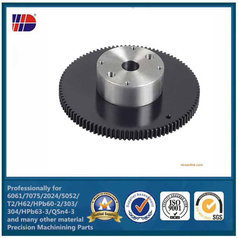 สแตนเลสที่มีความแม่นยำ / เหล็กโลหะ CNC กลึงชิ้นส่วนเกียร์